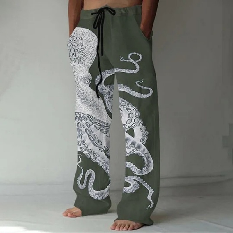 Japanese Art Octopus Graphic P - Summer Clothing Men 2025 avis et prix