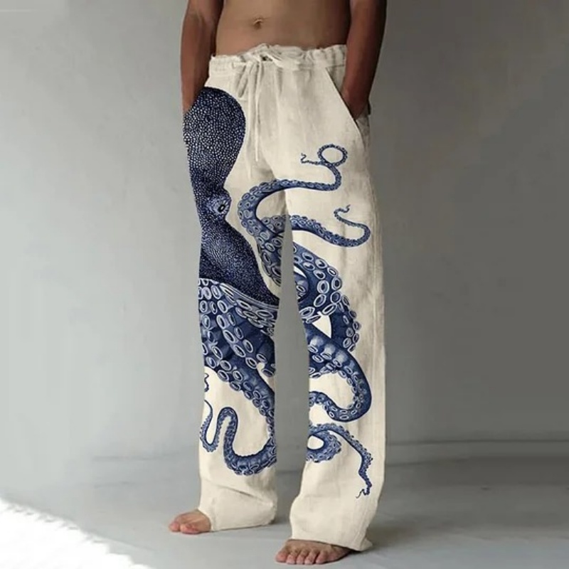 Japanese Art Octopus Graphic P - Summer Clothing Men 2025 avis et prix