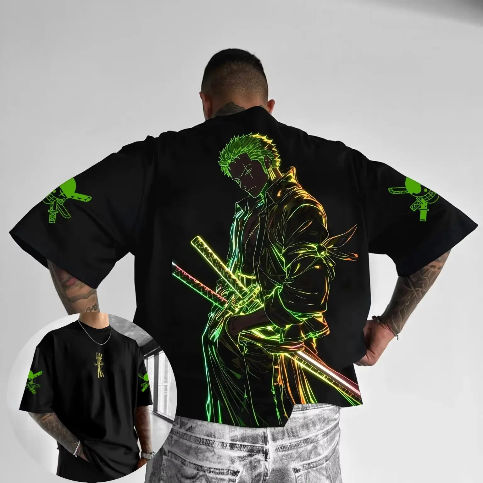 Summer Y2k Anime One Piece Zor - Summer Clothing Men 2025 avis et prix