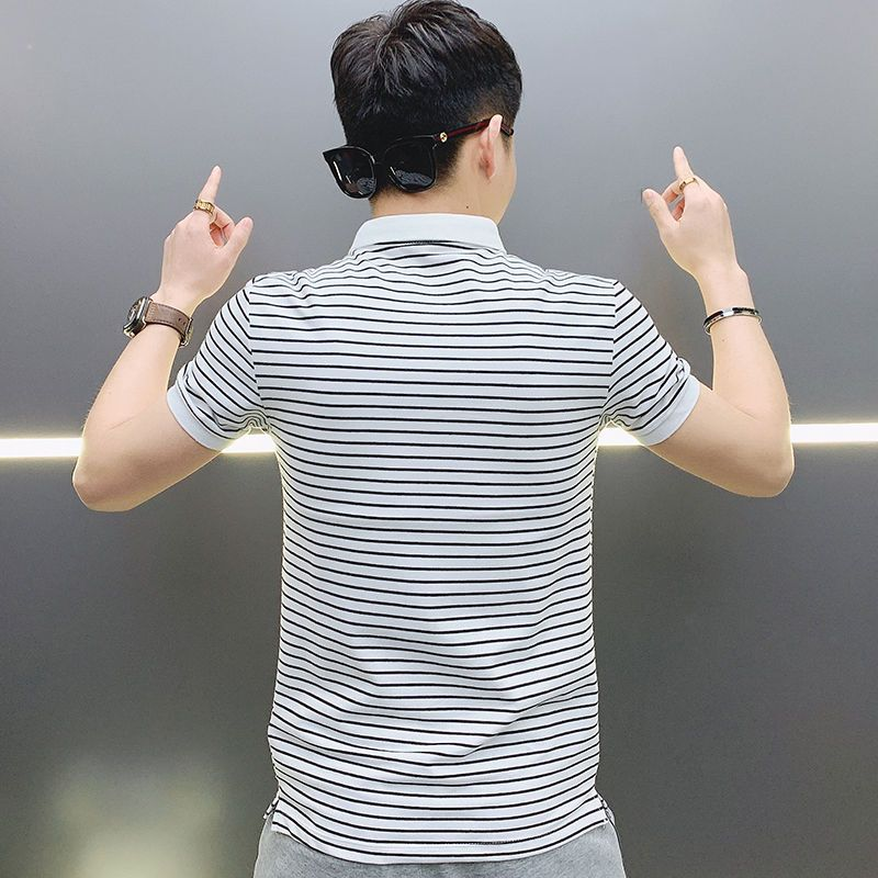 Man with Collar Tee Shirts Str - Xl Summer Clothing avis et prix