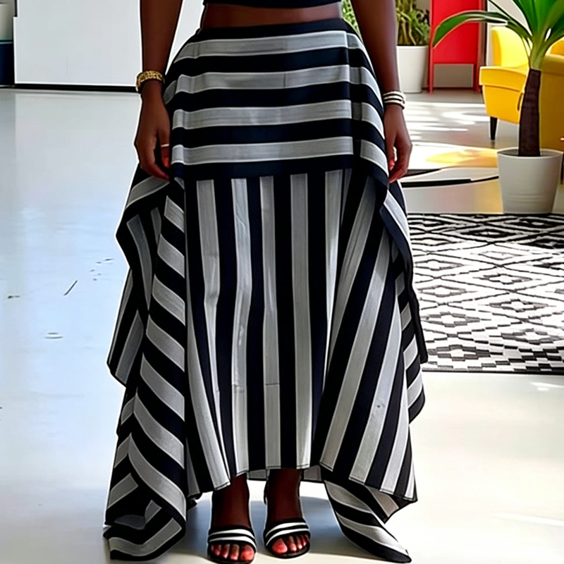 Fashion Irregular Splice Ruffl - Summer Clothing Vacation avis et prix